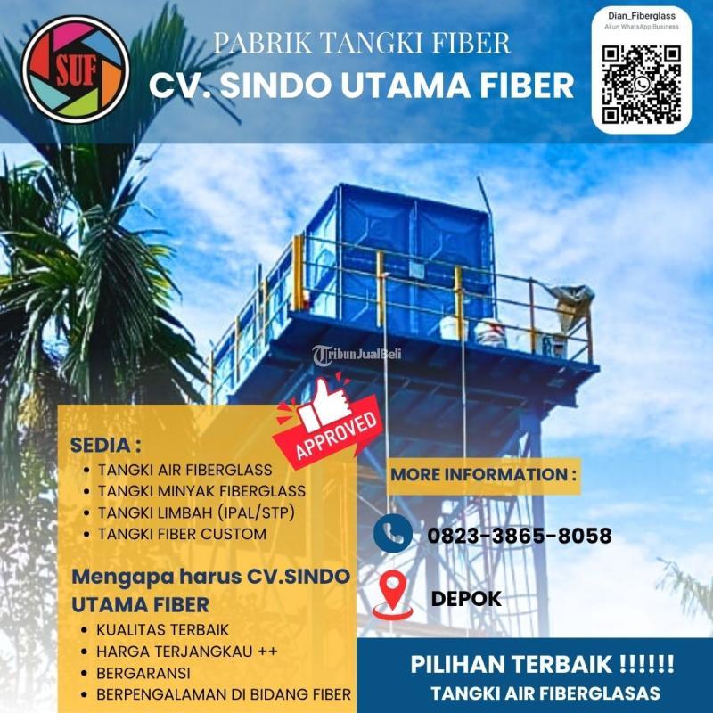 Specialist Tangki Fiberglass FRP berkualitas, Roof Tank Fiber - Depok