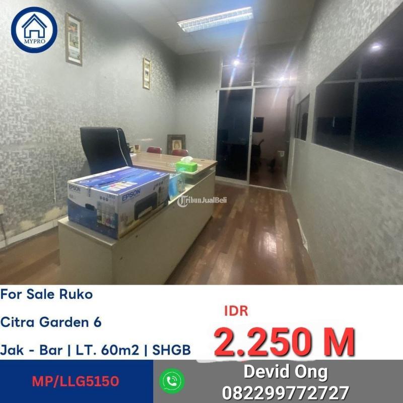 Dijual Ruko Citra Garden 6 Legalitas SHGB - Jakarta Barat
