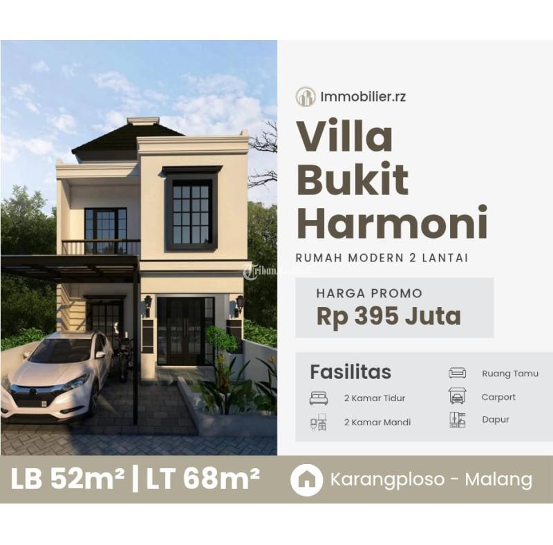 Dijual Rumah 2KT 2KM SHM Villa Bukit Harmoni - Malang
