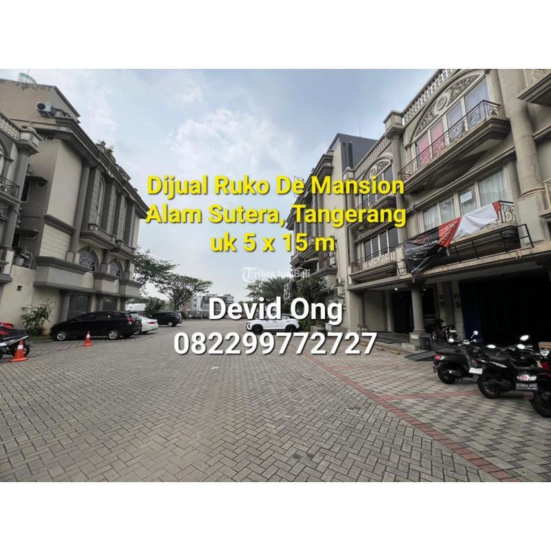 Dijual Ruko Luas 250m2 De Mansion Alam Sutera - Tangerang Kota