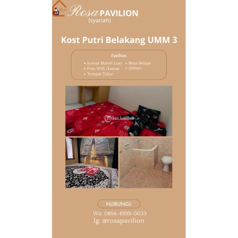 Disewakan Kost Putri Lengkap dan Murah - Malang 