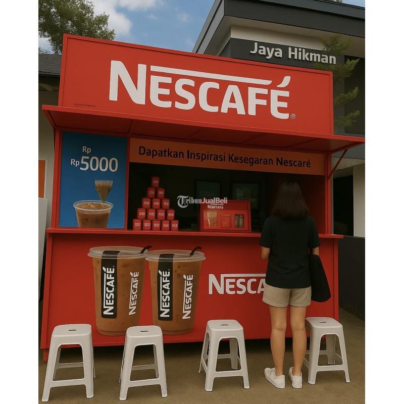 Booth Kontainer Ala Nescafe Siap Pakai Cocok Untuk Usaha Kopi - Kudus