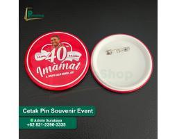 Jasa Cetak Pin Bros, Peniti Custom Souvenir Cinderamata, Murah Di Percetakan Promoshop - Surabaya
