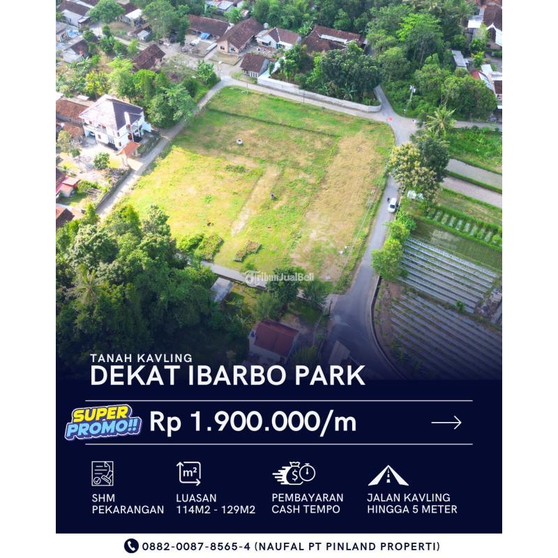 Jual Tanah Kavling Luas 114 m2 Shm Area Jl. Magelang Km 12,5 Mulai 1,9 Juta Per Meter - Sleman