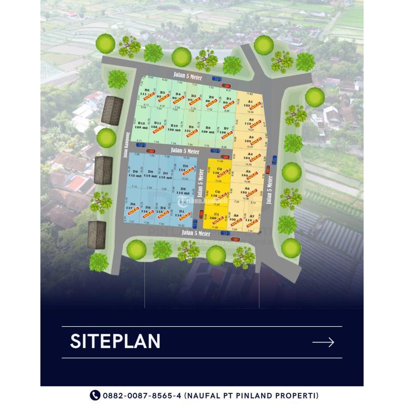 Jual Tanah Kavling Luas 114 m2 Shm Area Jl. Magelang Km 12,5 Mulai 1,9 Juta Per Meter - Sleman