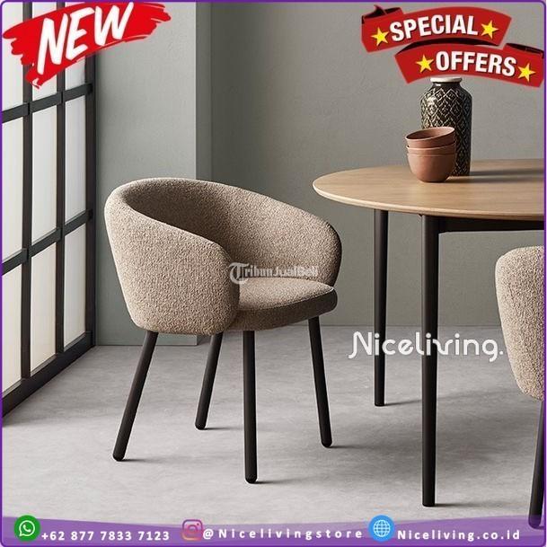 Niceliving Kursi Makan Plus Aesthetic Cafe Jati Furniture - Jepara