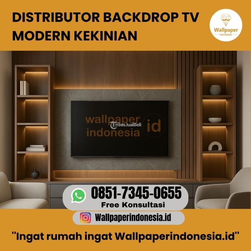 Distributor Backdrop Tv Modern Kekinian - Malang Kota