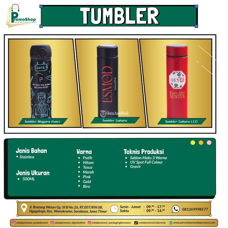 Botol Minum Custom Nama Murah Cetak Tumbler Souvenir Di Percetakan - Surabaya