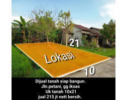 Dijual Tanah Siap Bangun Jln.petani, Gg Iksas Luas 10x21 m2 Harga 215 Juta Nett - Pontianak