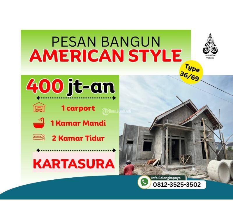 Jual Rumah American Style Tipe 46 Baru Di Kartasura - Sukoharjo