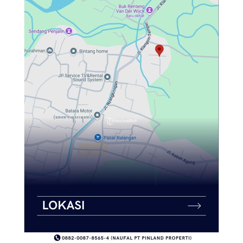 Dijual Tanah SHM Luas 90m2 Utara Pasar Balangan, 150 Meter Dari Jl. Raya Klangon - Sleman