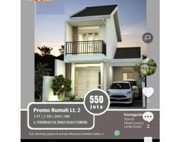 Rumah 2 Lantai Tipe 65 Dijual Harga Promo Diperumahan Syariah Ditembung - Deli Serdang