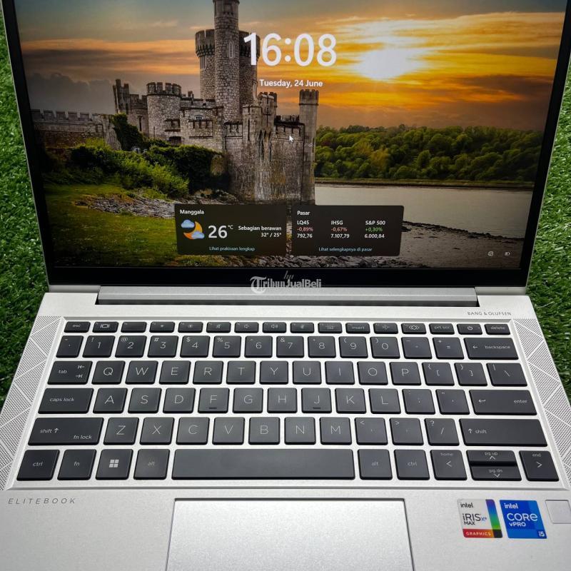 Dijual Laptop Second, HP Elite Book 830, Kondisi Normal, RAM 16gb, SSD 256gb - Makassar