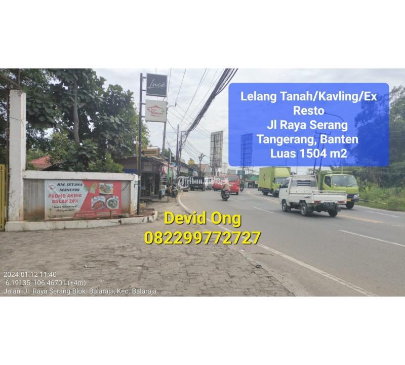 Dijual Tanah Jalan Raya Serang KM 22.5 B - Tangerang