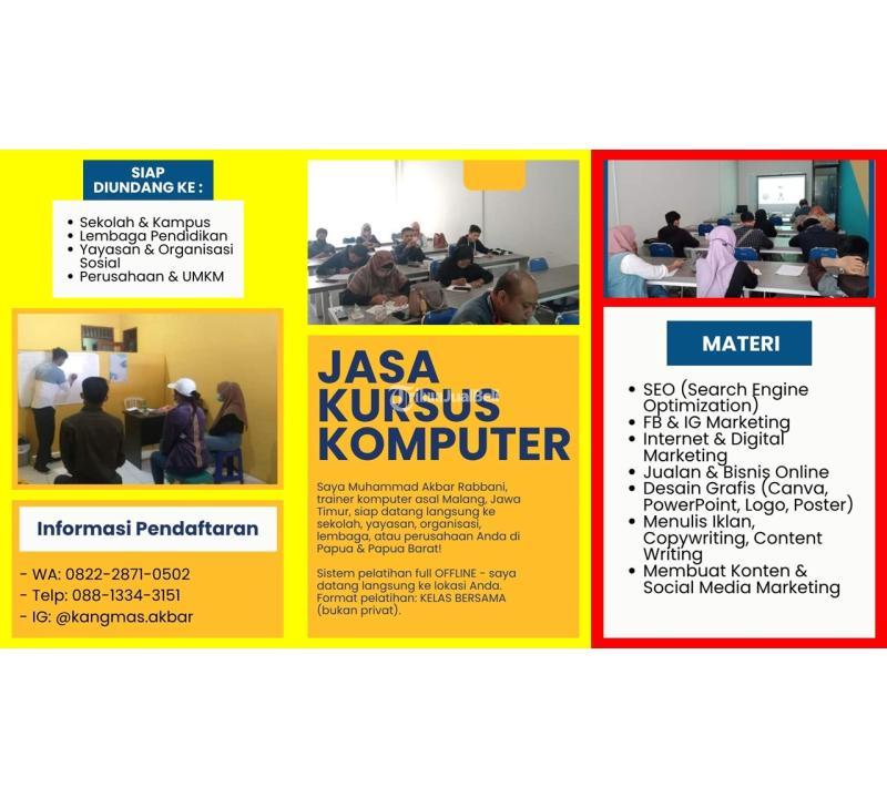 Pelatihan Komputer Terbaik - Malang 