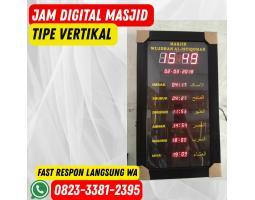Jam Digital Masjid Tipe Vertikal Bergaransi - Batubara
