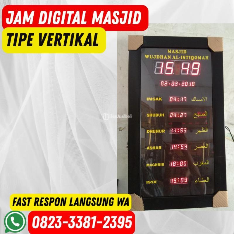 Jam Digital Masjid Tipe Vertikal Bergaransi - Batubara