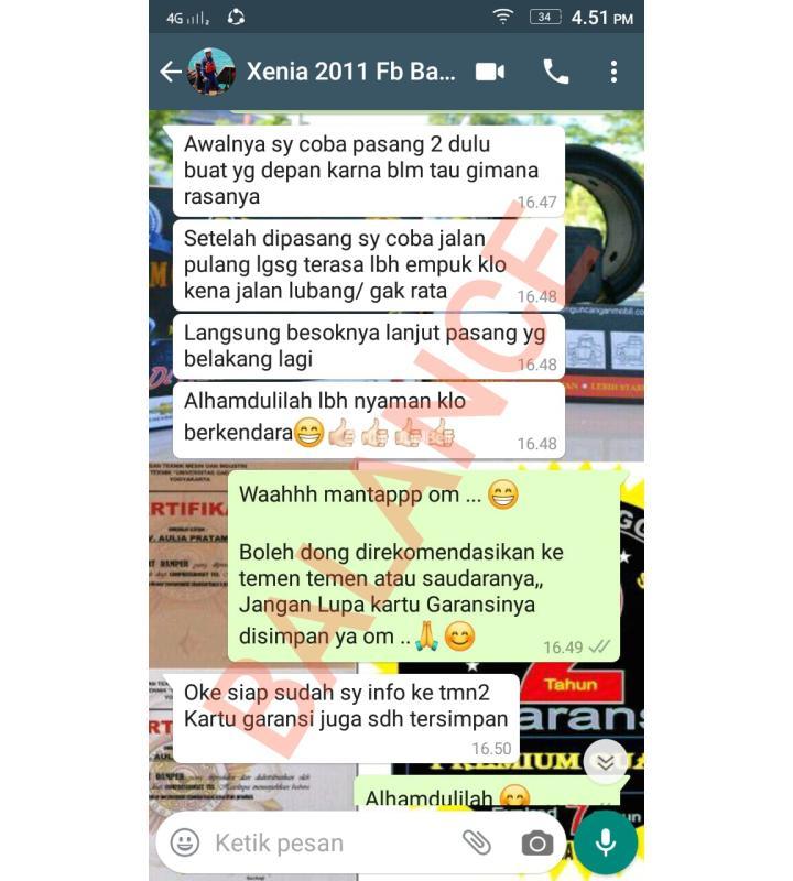 Pasang Spring Buffer Balance Solusi Anti Limbung dan Gruduk - Semarang