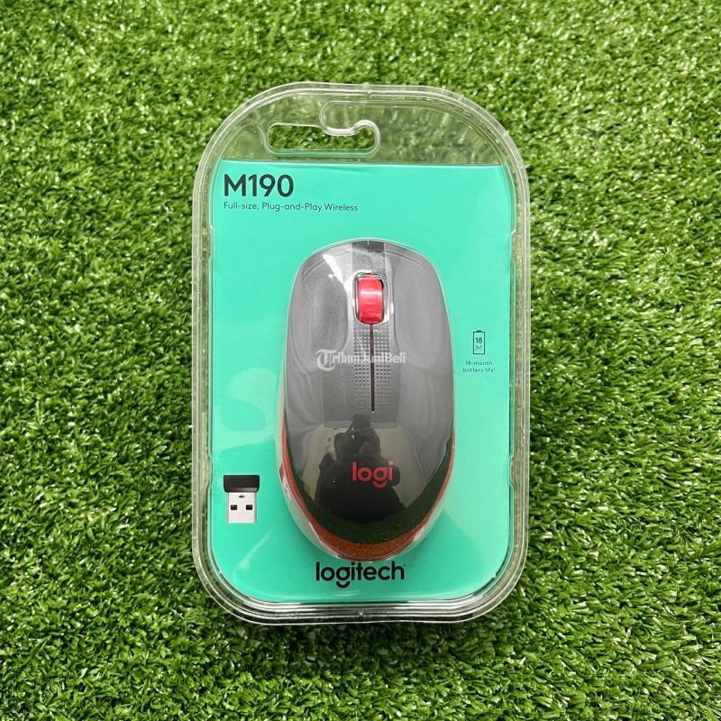 Mouse Wireless Logitech M190, Kondisi Baru - Makassar