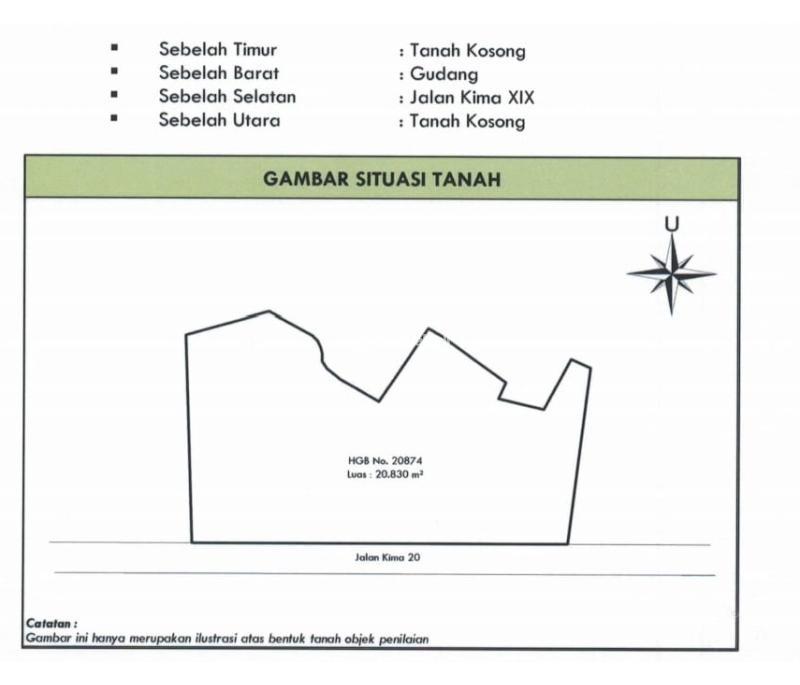 Dijual Tanah di Kawasan Industri Makassar KIMA Luas 2 Ha Cocok untuk Gudang - Makassar