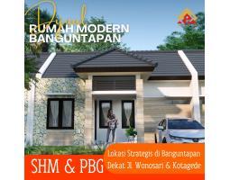 Dijual Rumah Murah Jogja di Banguntapan Dekat Jl Wonosari Sebelum Kids Fun, Jogja TV SHM - Bantul
