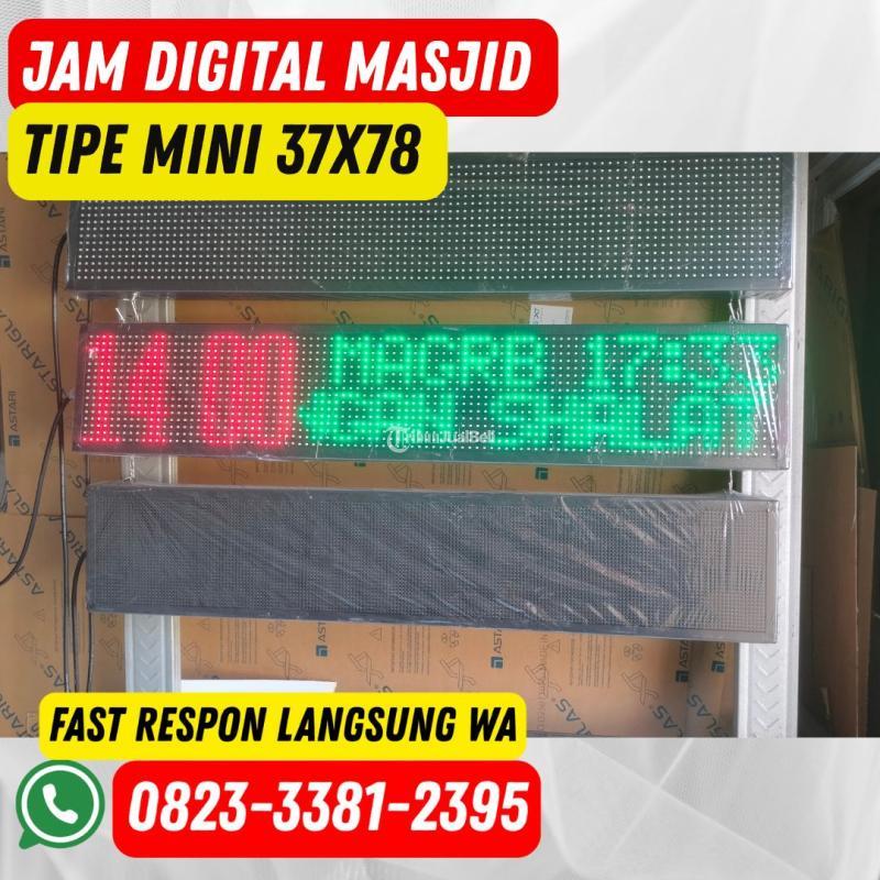 Jam Digital Masjid dengan Running Text  Iqomah Otomatis - Tanah Datar