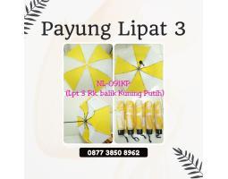 Payung Lipat 3 Kombinasi Custom Desain Sablon 1 Sisi - Badung