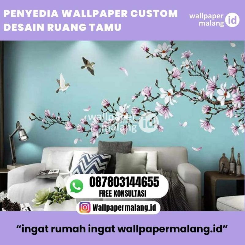 Wallpaper Custom Desain Ruang Tamu - Malang 