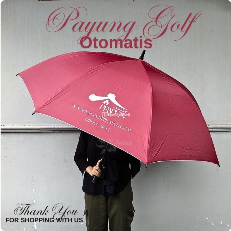 Souvenir Payung Golf Otomatis Sablon - Badung