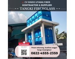 Produsen Tangki Custom Fiberglass Sudut - Lombok Barat