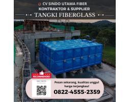 Desain Custom Tangki Fiberglass Kilang Air dan Minyak - Lombok Utara