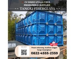 Pabrik Produksi Tangki Fiberglass FRP dan Panel Kotak - Kupang