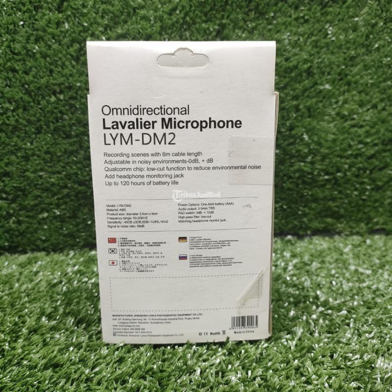 Jual Microphone Clip-On Lensgo Omnidirectional Lavalier LYM-DM2, Baru - Makassar