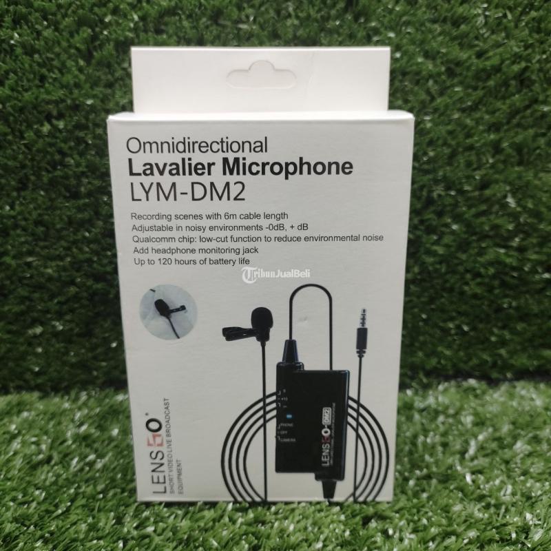Jual Microphone Clip-On Lensgo Omnidirectional Lavalier LYM-DM2, Baru - Makassar