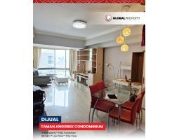 Dijual Apartemen, Luas 88m2, SHM, 2 Bedroom, Fully Furnished, Taman Anggrek Condominium, Low Floor - Jakarta Barat