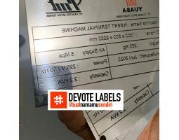 Buat Label Plat Stainless - Bungo