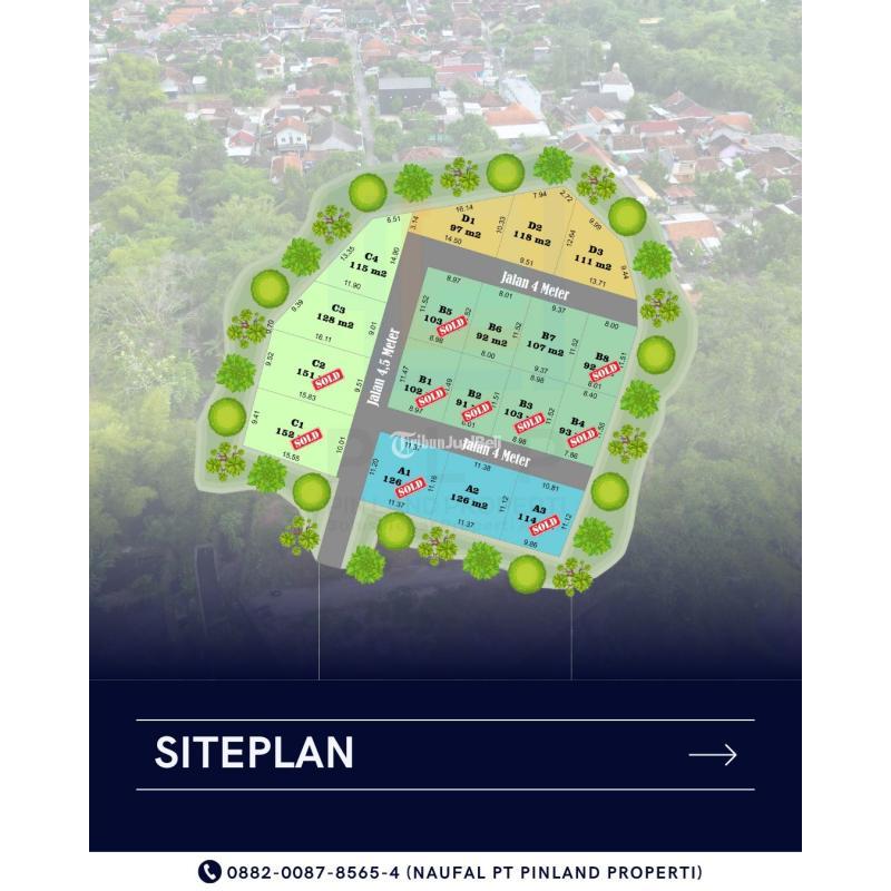 Jual Tanah Luas 92 m2 Sertifikat Ready Dekat Bandara Adisucipto dan Jl. Jogja-Solo - Sleman