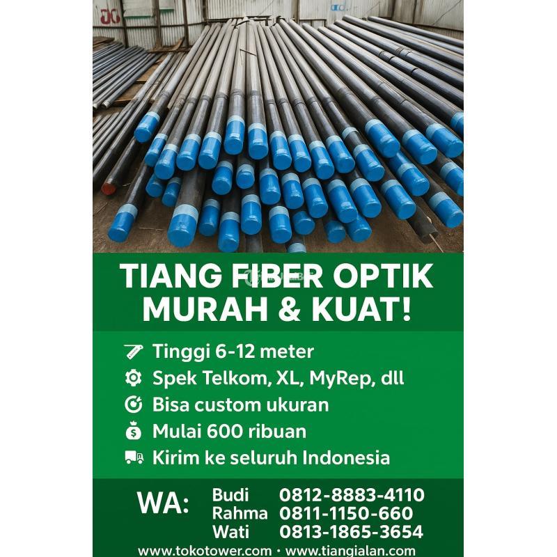 Solusi Tiang Fiber Optik Terbaik Ada Di Sini Ready Siap Kirim Seluruh Indonesia - Bekasi Kota