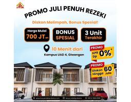 Dijual Rumah 2 Lantai Murah Jogja Diskon Spesial di Banguntapan Dekat Giwangan, Kotagede - Bantul 
