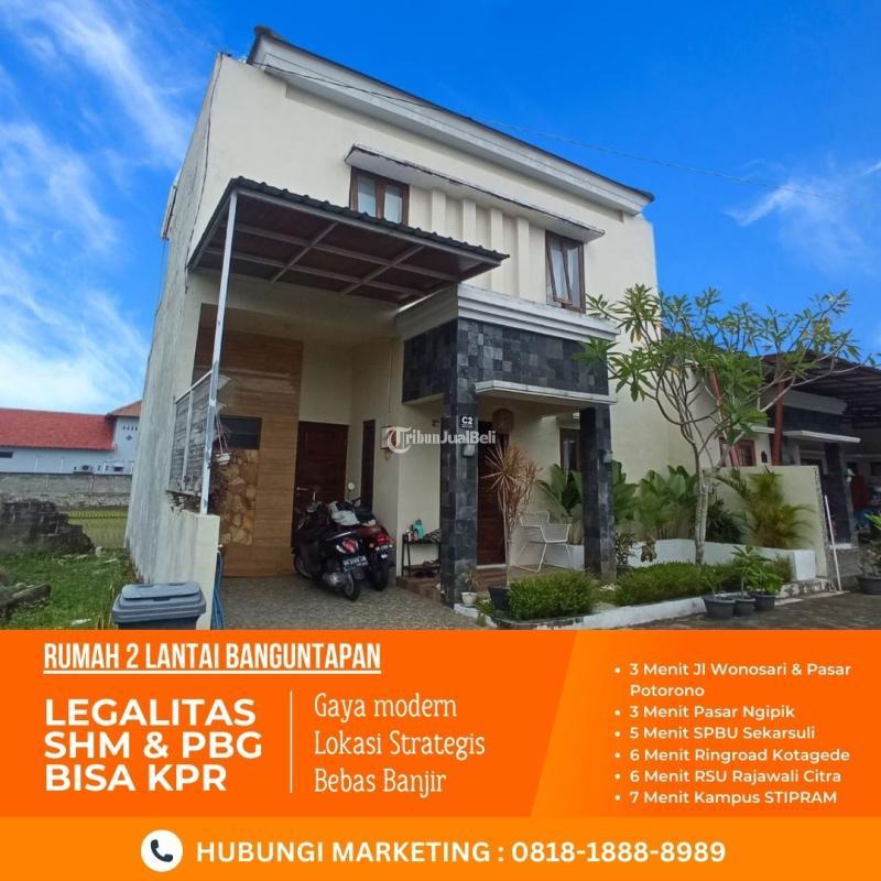 Dijual Rumah 2 Lantai Minimalis Dekat Stipram Kotagede di Banguntapan Bisa KPR - Bantul