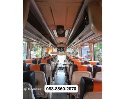 Medium Bus Isuzu NQR 71 Tahun 2018  Seat Rimba Kencana, AC Denso, Siap Jalan - Malang