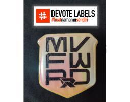 Jasa Cetak Label Karet 3D - Bungo