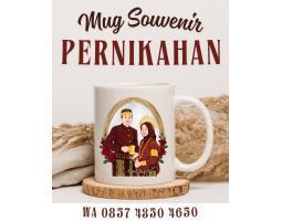 Mug Custom Souvenir Pernikahan Free Desain Bisa Nama dan Foto - Bandung
