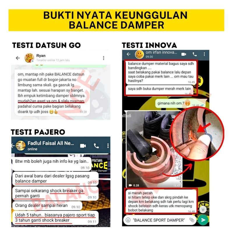 Jual Peredam Guncangan, Mobil Balance, Jadikan Shock Lebih Awet Bebas Jedug - Samarinda