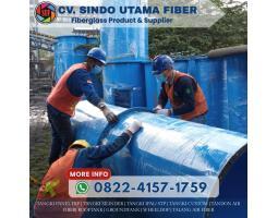 Fiberglass Profesional Tangki Silinder Fiberglass - Rokan Hilir