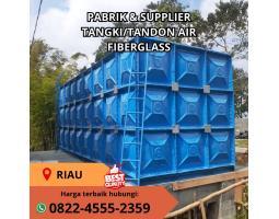 Tangki Fiberglass Silinder atau Bulat Horizontal - Pelalawan