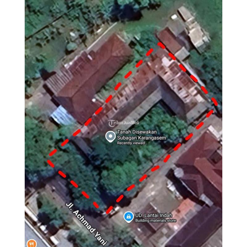 Dijual Tanah Luas 1075m2 SHM Bangunan Siap Usaha di Jalan Utama - Karangasem, Bali