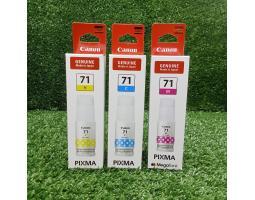 Dijual Tinta Printer Canon Pixma 71, Cyan, Magenta, Black, Baru - Makassar