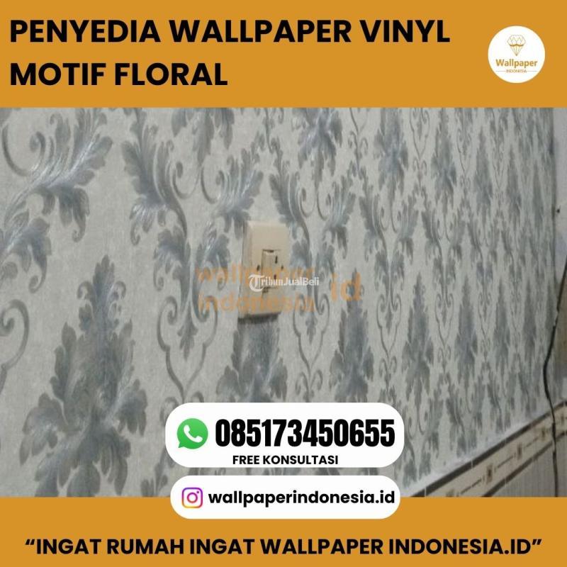 Wallpaper Vinyl Motif Floral - Malang 