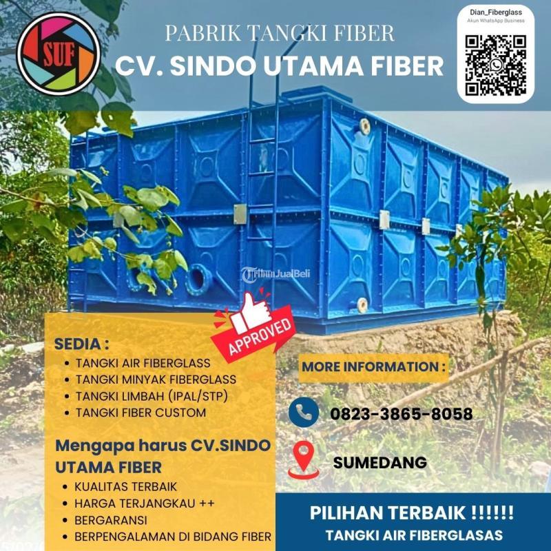 Penjualan Tangki Air Fiberglass FRP, Roof Tank Panel - Sumedang